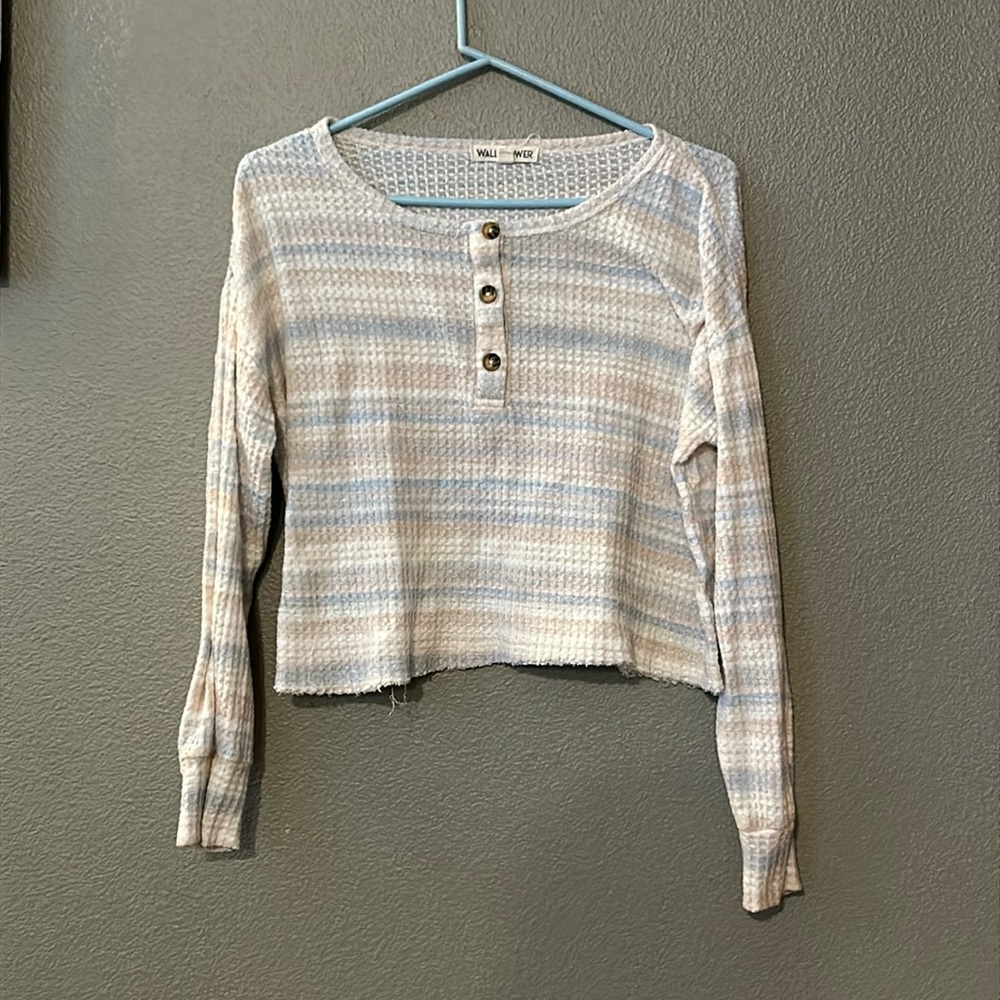 Wallflower Waffle Knit Size Large Sweater
